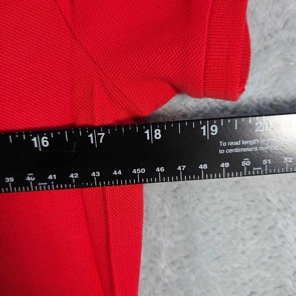 Polo Ralph Lauren Womens Classic Fit Cotton Mesh Polo Shirt Red S - Picture 3 of 7